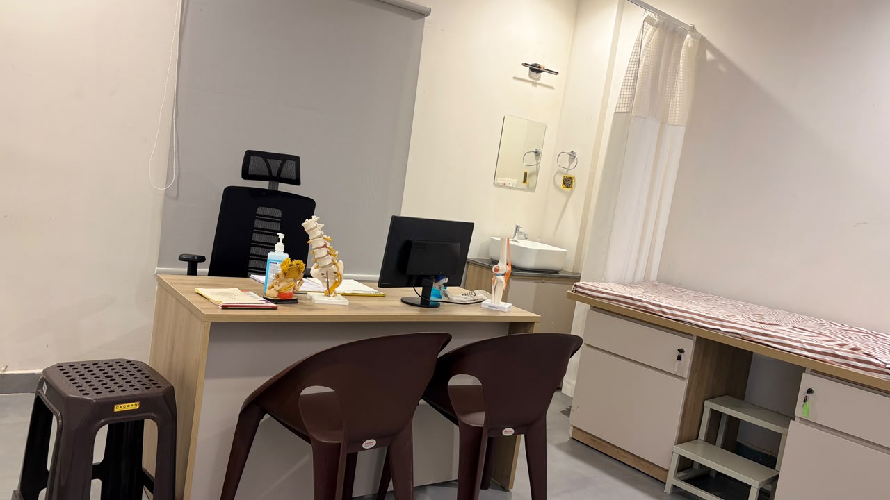 Ortho First consultation room in Virajpet